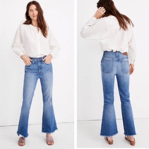 Madewell Denim - Madewell Rigid Flare 11" High Rise Raw Hem Jean 24